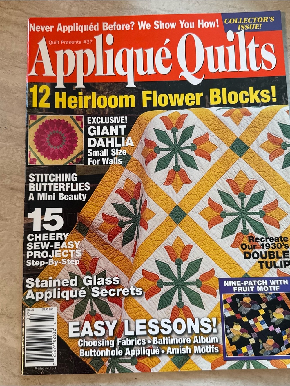 Appliqué Quilts Vintage Magazine Collectors Issue